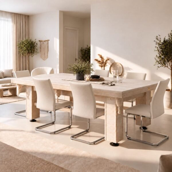 Mesa Helsinki usada como mesa de comedor