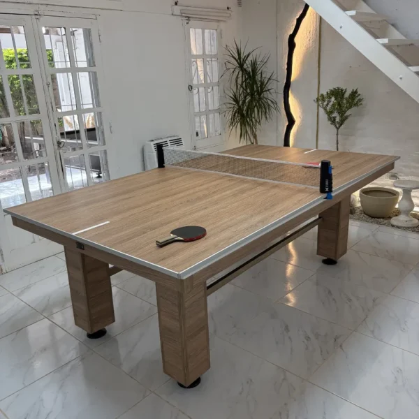 Mesa Olmo Finlandés con tapa de ping pong