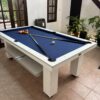 Mesa de Pool Premium Blanco Sale Express - Azul