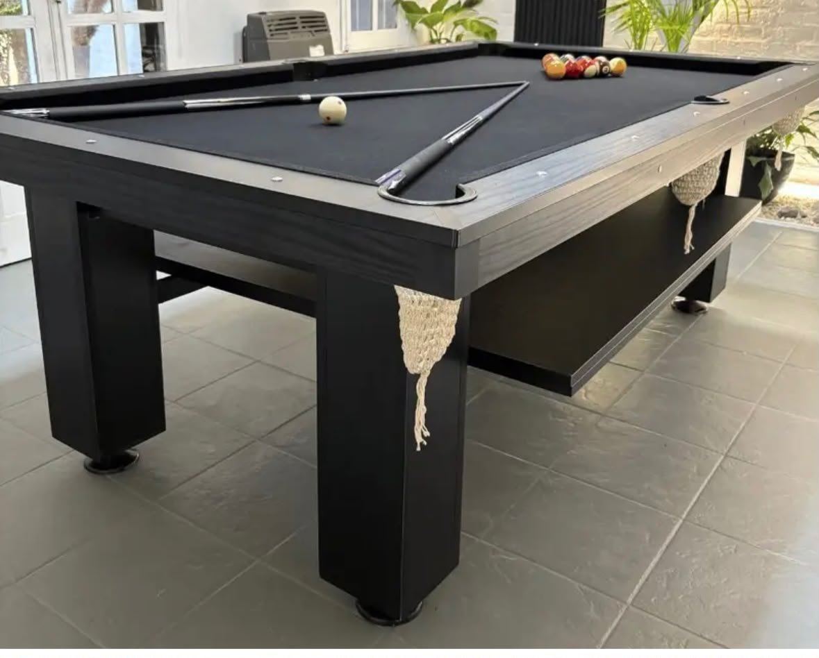 Mesa negro paño negro sin aluminio
