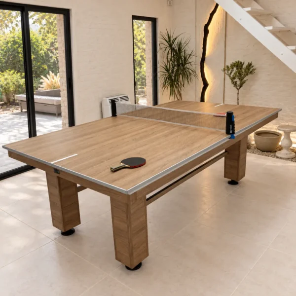 Mesa Olmo Finlandés con tapa de ping pong