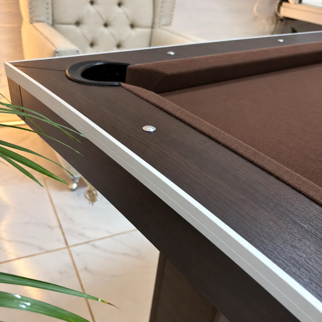 Mesa de pool Dakar paño chocolate