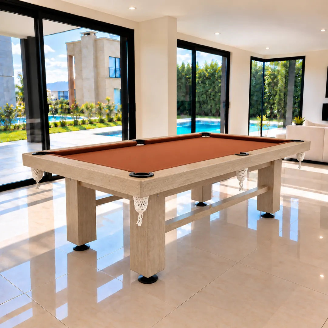 Mesa de pool Helsinki paño terracota